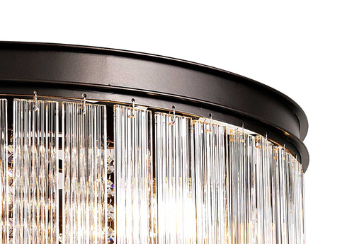 Burnaby Pendant/Semi Flush 8 Light Brown Oxide Medium